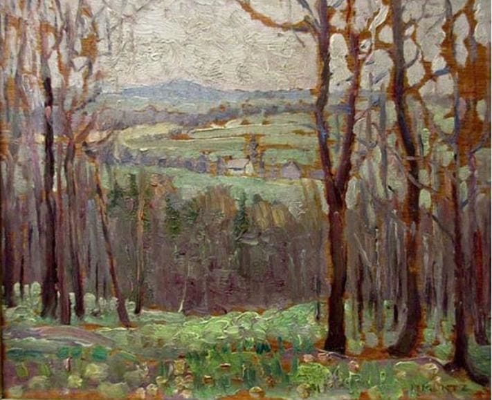 Artwork Title: Woodland with Houses