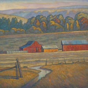 Artwork Title: Three Barns