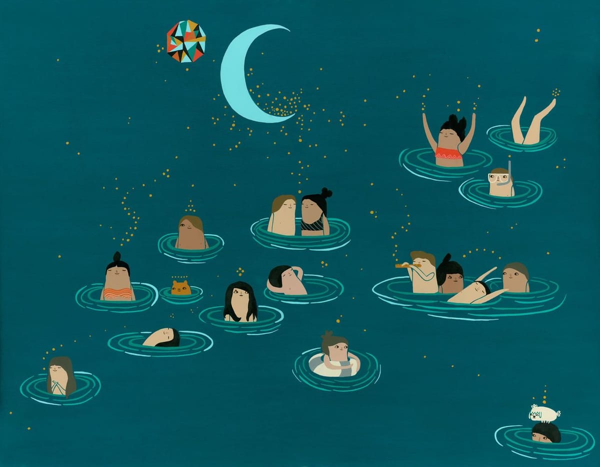 Artwork Title: Night Swimmers