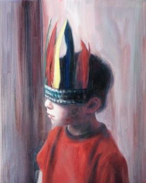 Artwork Title: Portrait Of A Little Boy In Red