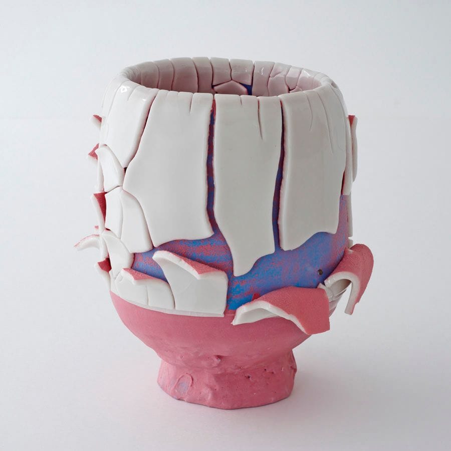 Artwork Title: Pink-sky-slipped Kairagi Shino bowl