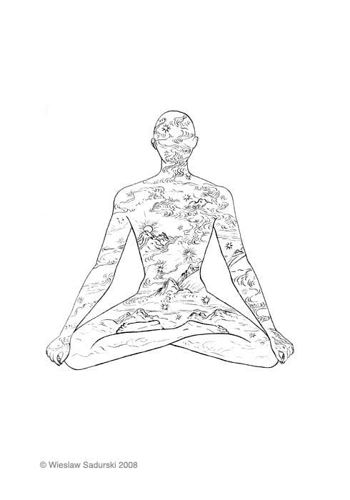Artwork Title: Meditating (Medytujący)