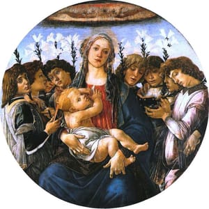 Artwork Title: Madonna and Child with Eight Angels