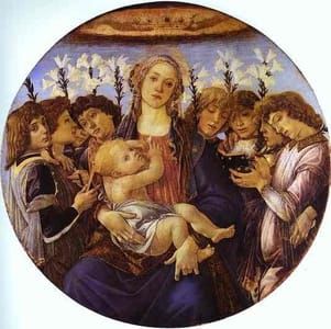 Artwork Title: Madonna and Child with Eight Angels