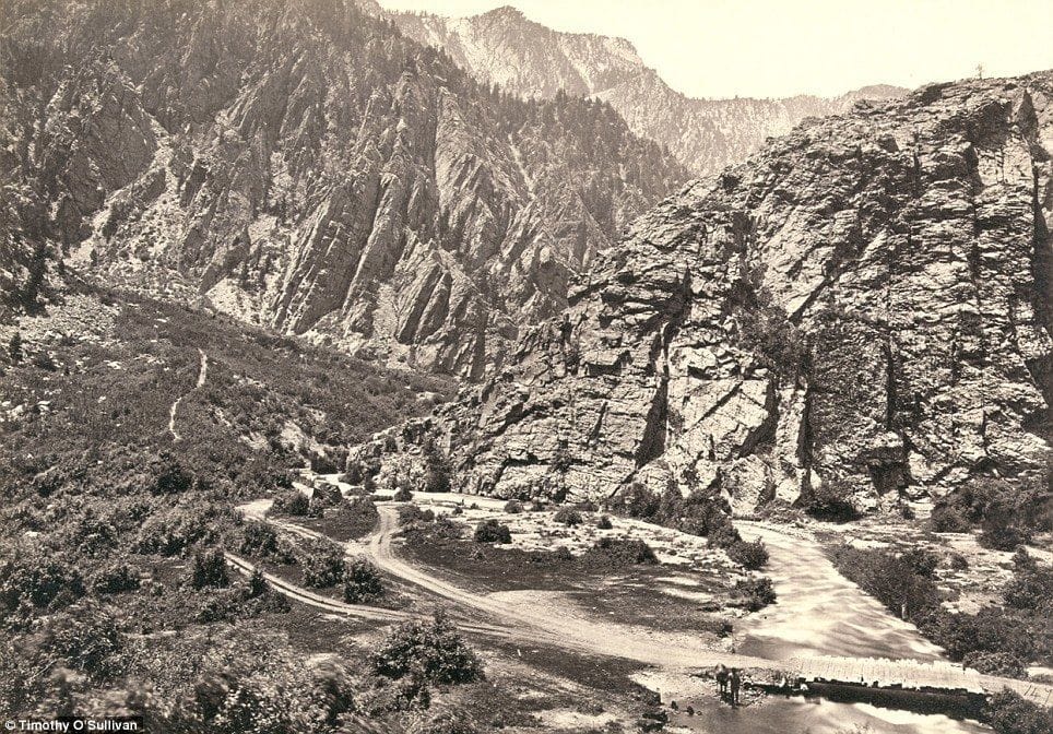 Artwork Title: Big Cottonwood Canyon, Utah, In 1869
