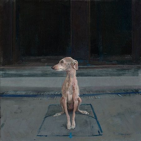 Artwork Title: Windhondje naar rechts kijkend (Little Greyhound Looking Right)
