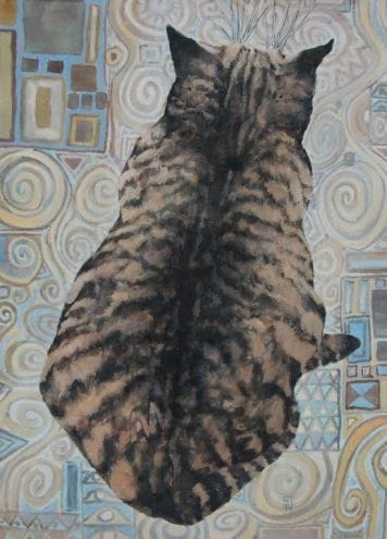 Artwork Title: Cat on Klimt
