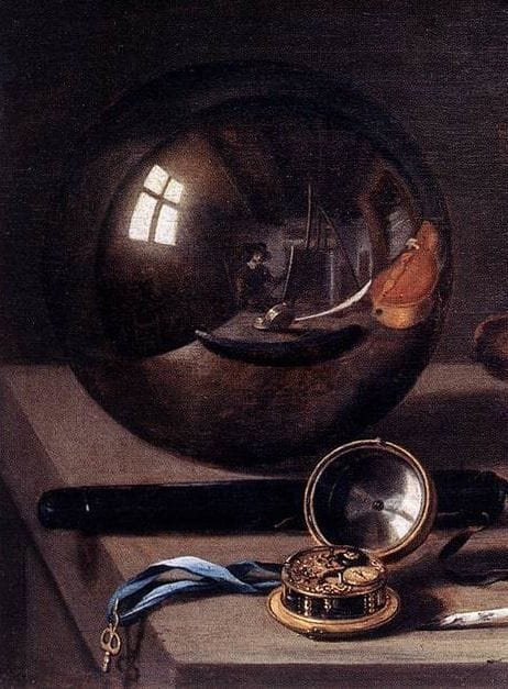 Artwork Title: Vanitas with Violin and Glass Ball