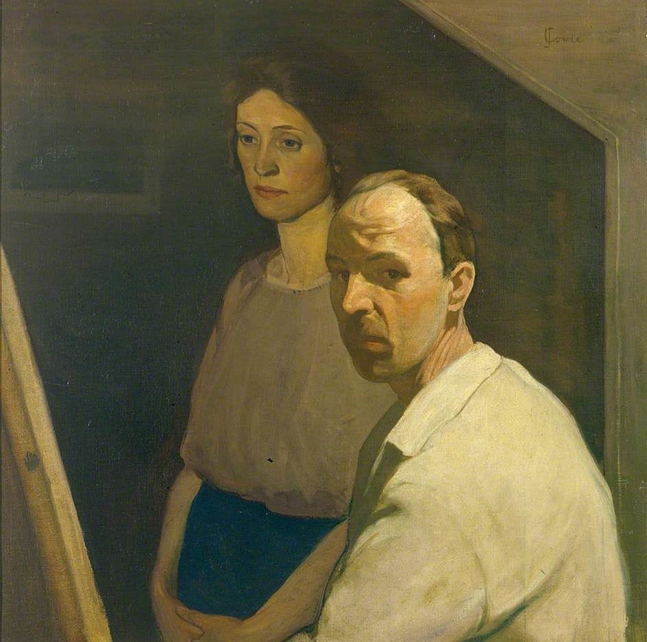 Artwork Title: Self Portrait with Artist's First Wife, Nancy