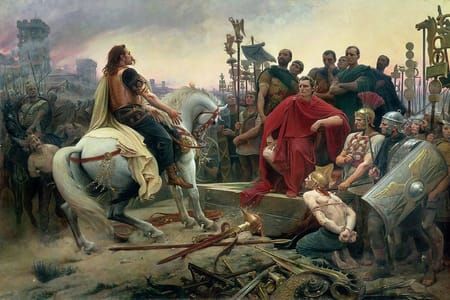 Artwork Title: Vercingetorix Throws Down his Arms at the Feet of Julius Caesar