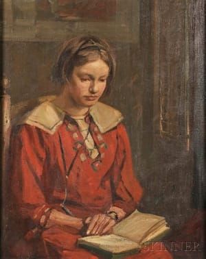 Artwork Title: Portrait of a Young Woman Reading
