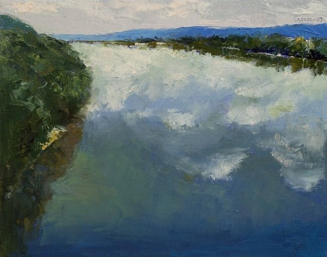 Artwork Title: Ohio River Painting