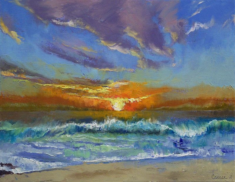 Artwork Title: Malibu Beach Sunset