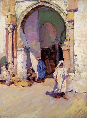 Artwork Title: Market Scene, Tunis