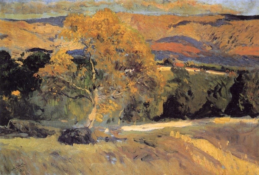 Artwork Title: The Yellow Tree, La Granja
