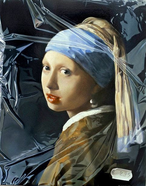 Artwork Title: Girl with a Pearl Earring in Plastic