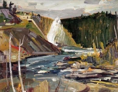 Artwork Title: Montreal River, Blow Off at Cobalt