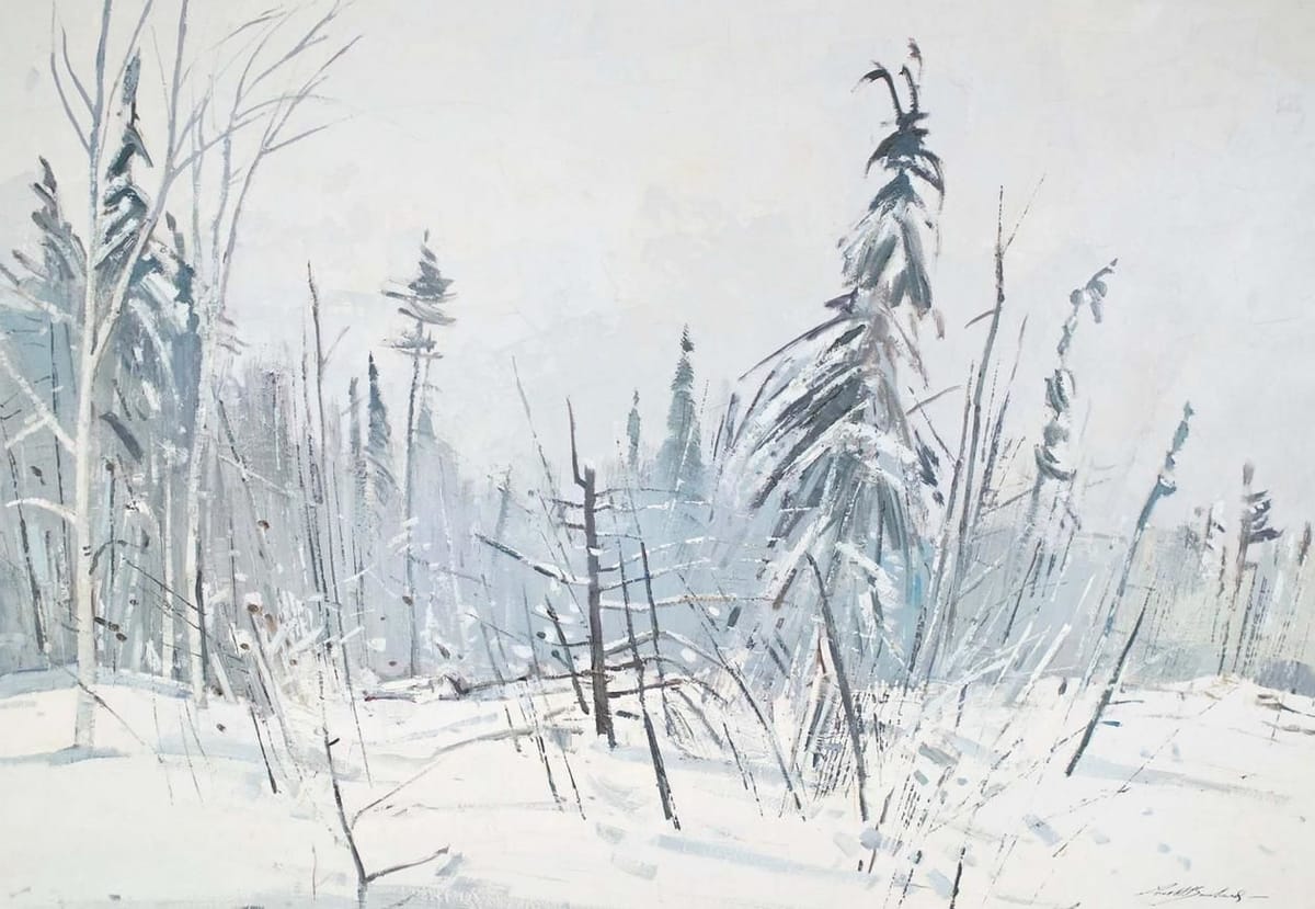 Artwork Title: Snow Fall, Indian Reserve, Oka
