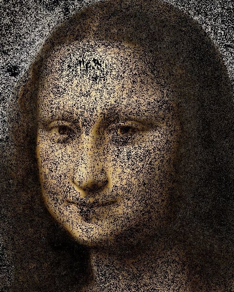 Artwork Title: GIF Leonardo Da Vinci's Mona Lisa