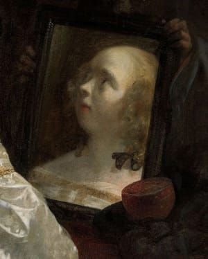 Artwork Title: Woman in Front of a Mirror