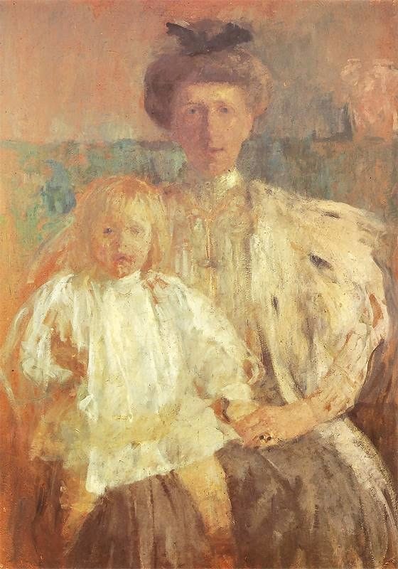 Artwork Title: Portrait of Julia Kwileckich Pugetów and her son Jack