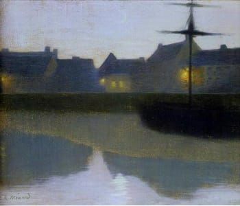 Artwork Title: Twilight on the Canal