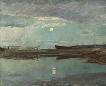 Artwork Title: Coastal Landscape in the Light of the Moon