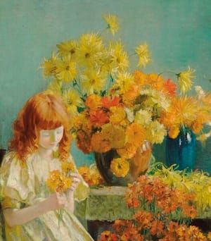 Artwork Title: Girl With Flowers