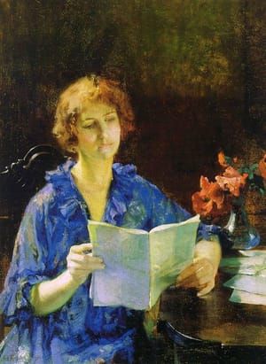 Artwork Title: Woman Reading (Morning)