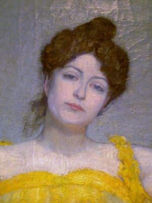 Artwork Title: Woman in a Yellow Dress
