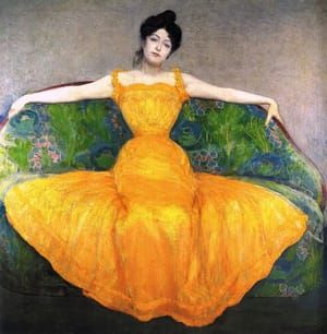 Artwork Title: Woman in a Yellow Dress