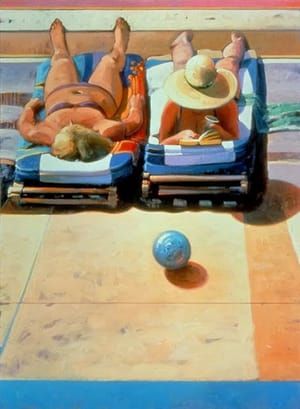 Artwork Title: Two Women and a Ball