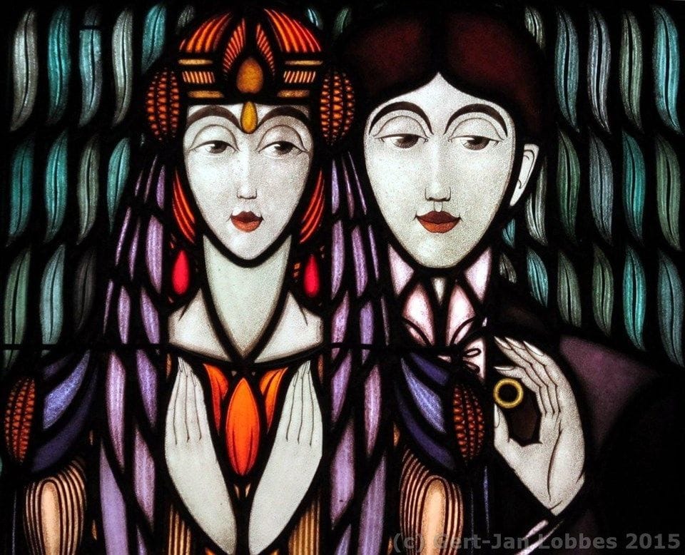 Artwork Title: Stained Glass Windows in the Marriage Chamber