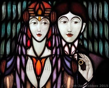 Artwork Title: Stained Glass Windows in the Marriage Chamber