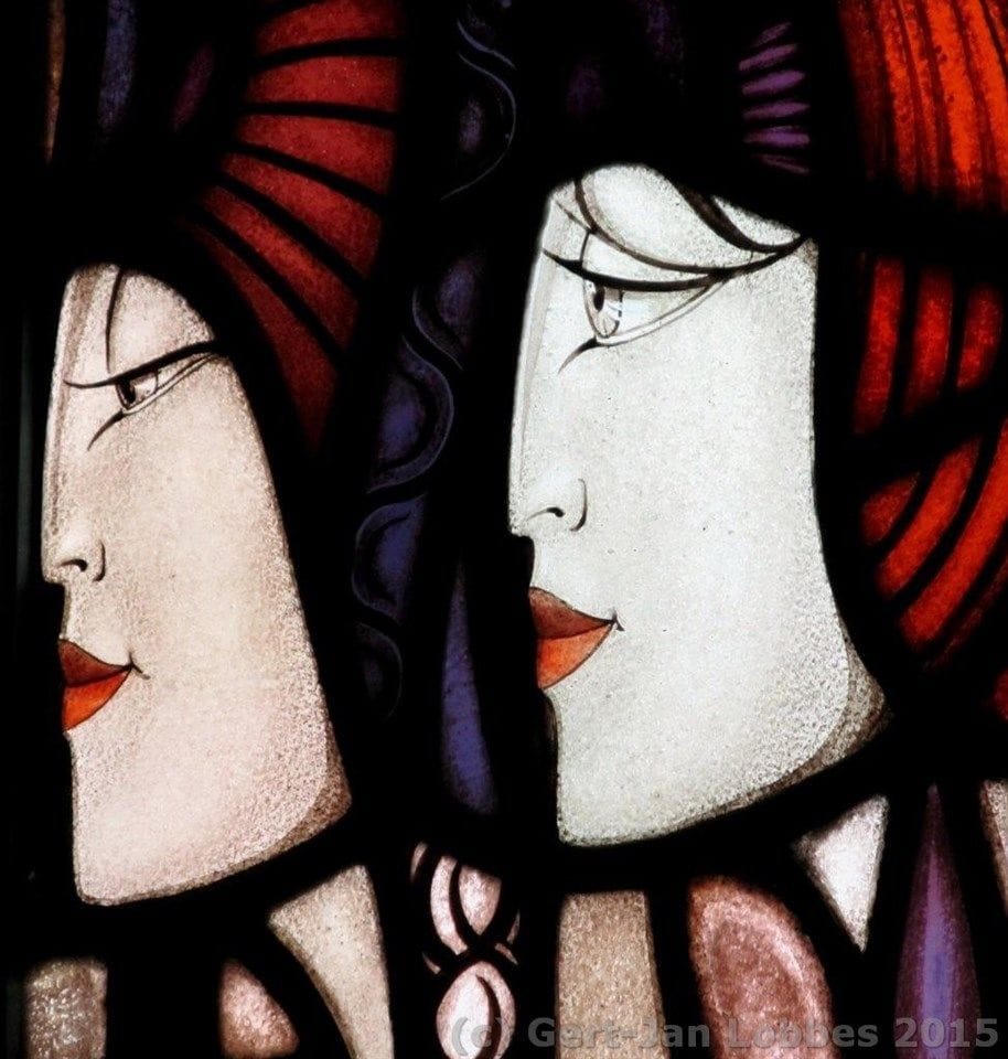 Artwork Title: Stained Glass Windows in the Marriage Chamber