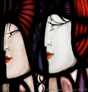 Artwork Title: Stained Glass Windows in the Marriage Chamber