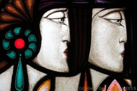 Artwork Title: Stained Glass Windows in the Marriage Chamber