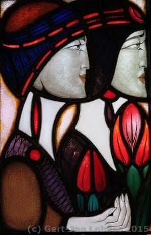 Artwork Title: Stained Glass Windows in the Marriage Chamber