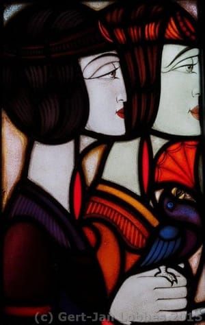 Artwork Title: Stained Glass Windows in the Marriage Chamber