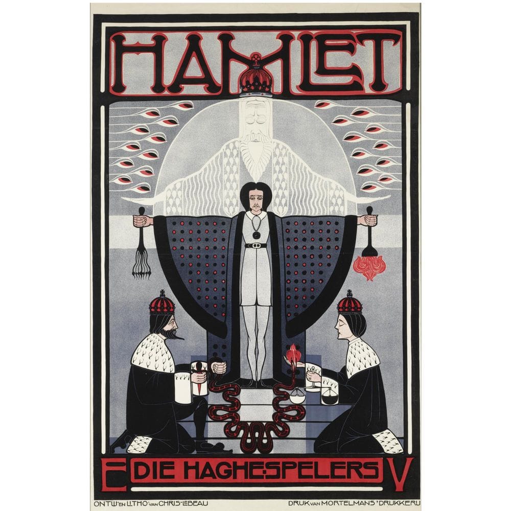 Artwork Title: Hamlet, a coloured lithographed poster