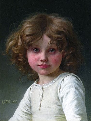 Artwork Title: Young Girl with Curly Hair