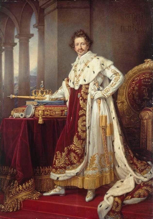 Artwork Title: King Ludwig I of Bavaria in Coronation Regalia