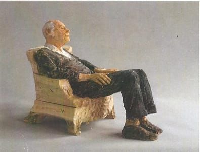 Artwork Title: Zittende Man (Seated Man)