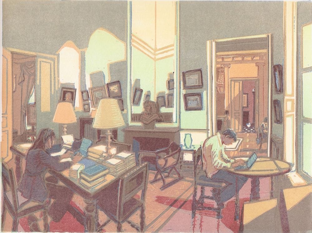 Artwork Title: Hôtel Turgot, De Groene Kamer ( Hôtel Turgot, The Green Room