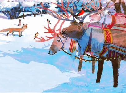 Artwork Title: Reindeers and Friends