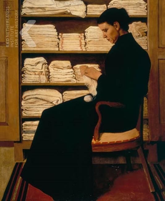 Artwork Title: Portrait of the Artist's Mother, Maria Cecilia Petronella Johanna der Kinderen