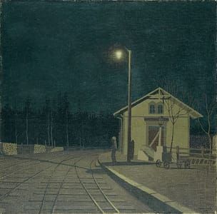 Artwork Title: Sweden Railway Station in Granbergsdal