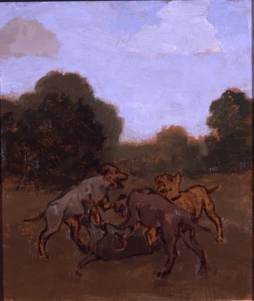 Artwork Title: Four Dogs