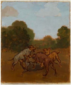 Artwork Title: Four Dogs
