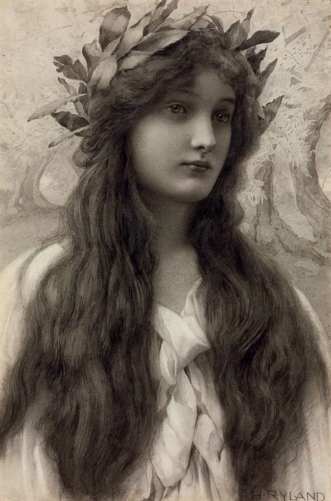 Artwork Title: Maiden with a Laurel Wreath
